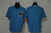 Marlins Blank Blue 2020 Nike Cool Base Jersey,baseball caps,new era cap wholesale,wholesale hats